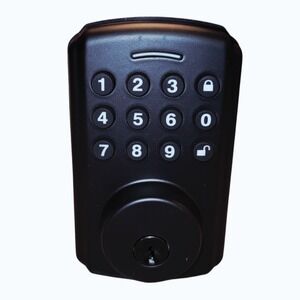 Keypad Smart Door Lock WiFi Capable Electronic Deadbolt‎ w/ Box Instructions
